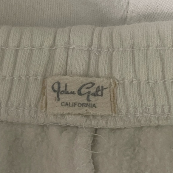 BRANDY MELVILLE JOHN GALT Newport Beach Terry Cotton White Short Blue Contrast - Picture 5 of 7